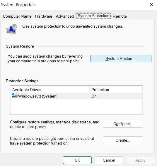 system-protection