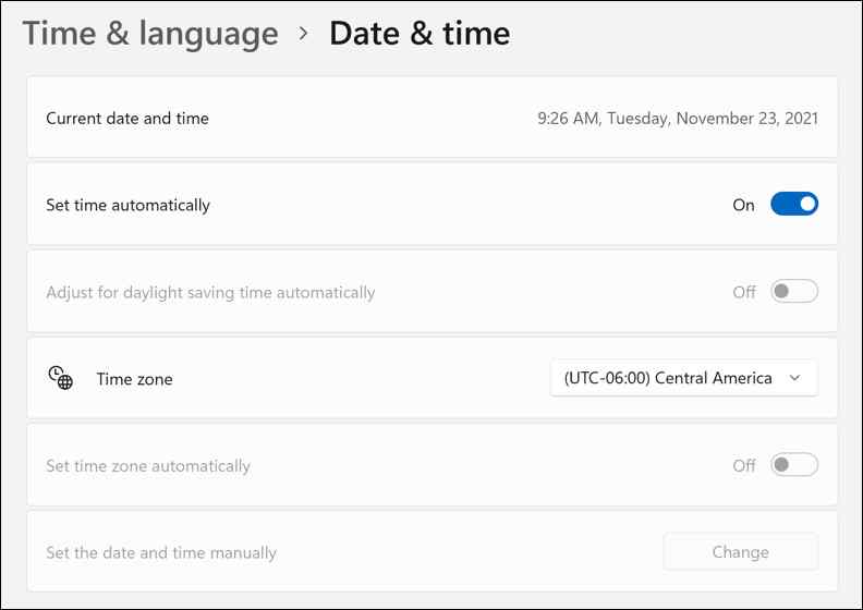 time