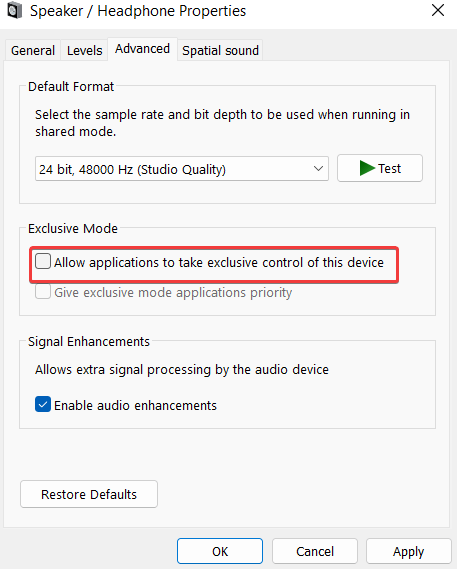 windows video editor custom audio not working
