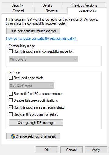 Compatibility mode