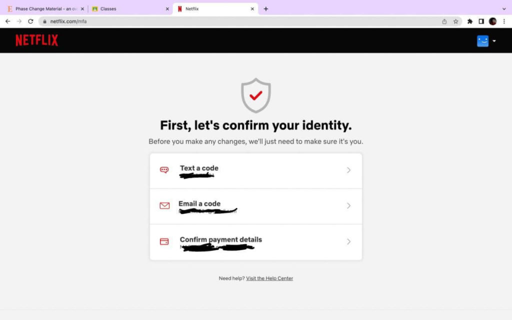recover hacked Netflix Account