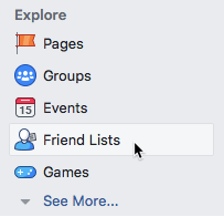Edit your friend or follower lists.