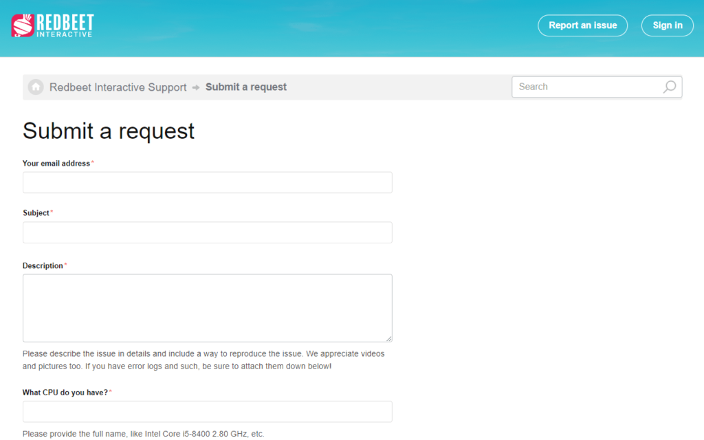 Report The Problem