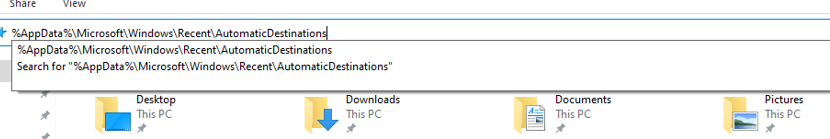 address bar