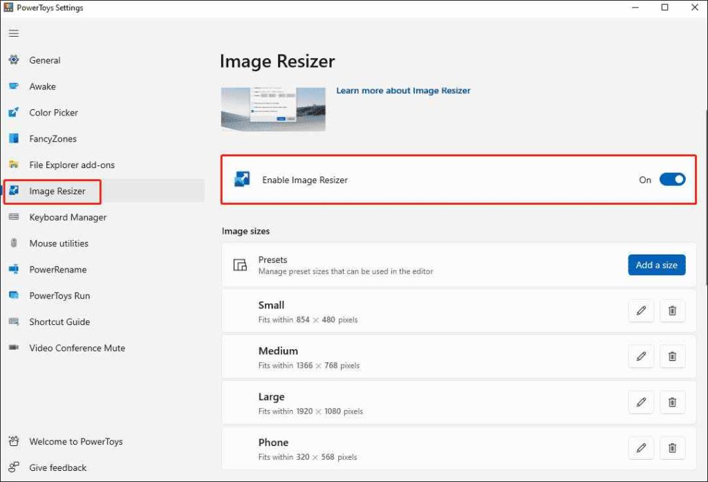 image resizer