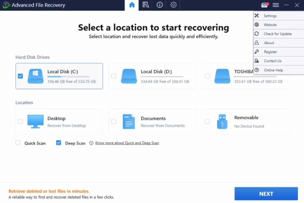 restore deleted files windows 10