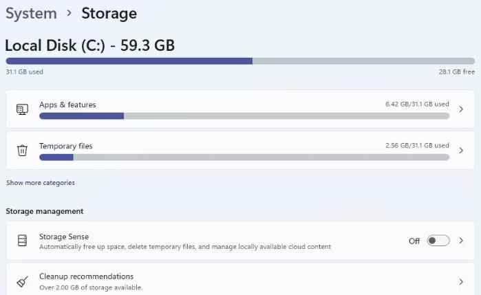 storage storage