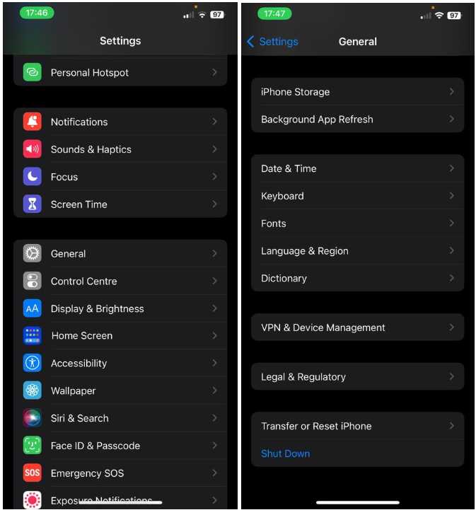 Restore from iCloud Backup