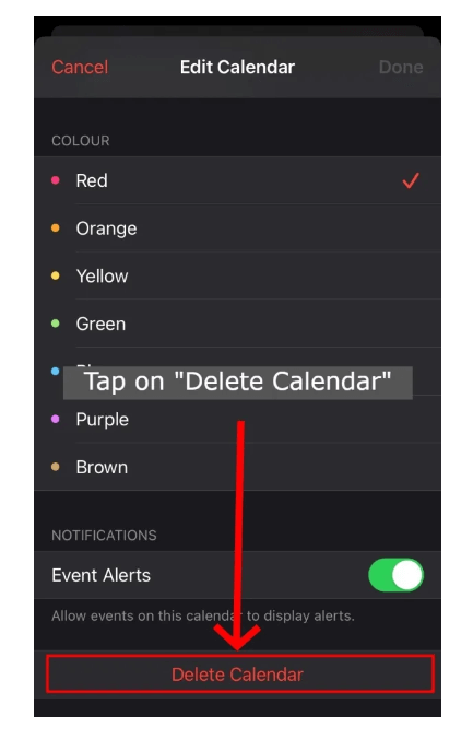 remove iPhone calendar virus