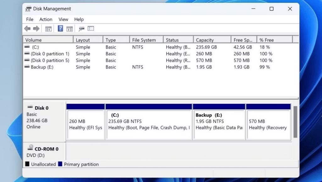 volume label for drive
