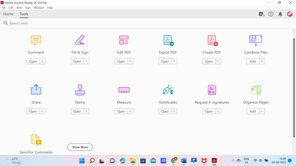 Edit PDF option