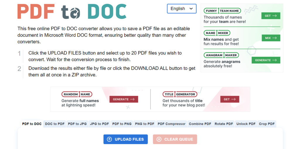 free pdf to word converters