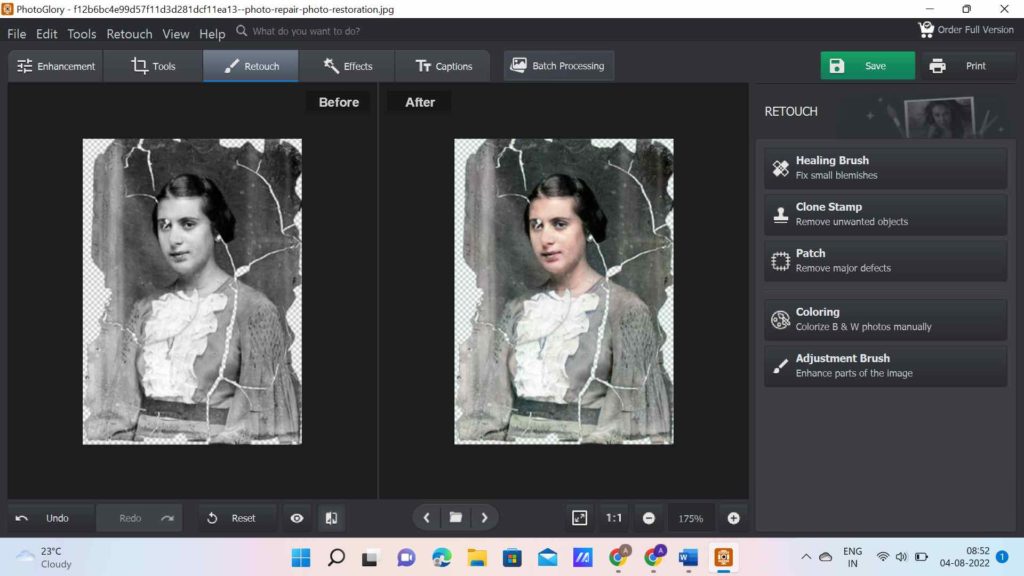 software to restore old photos