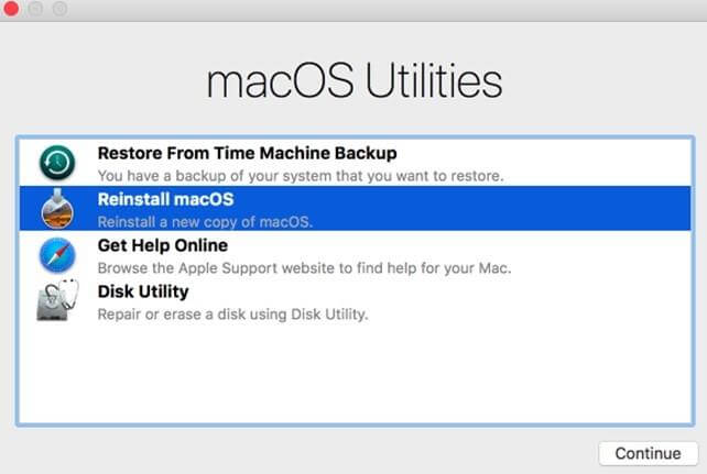 Mac error 102