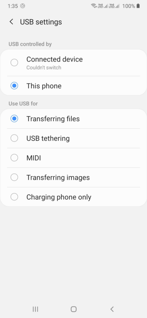 Windows photos not importing