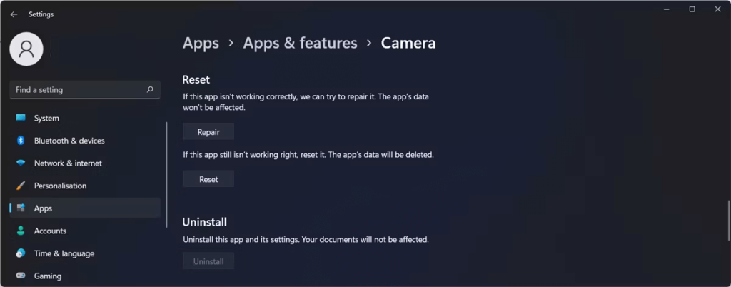 0xa00f4288 all cameras are reserved in Windows 10