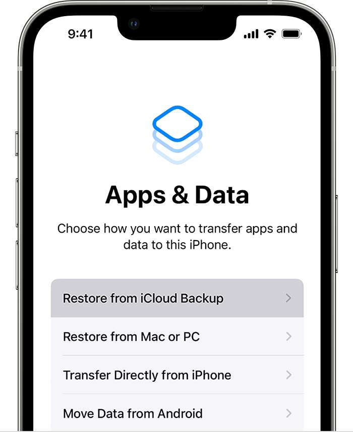 Apps & Data iPhone