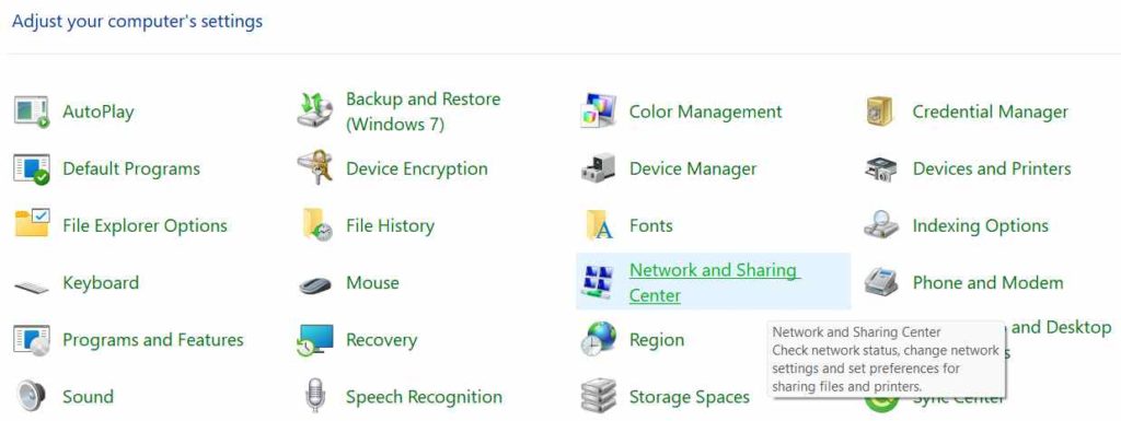 network-and-sharing network-and-sharing