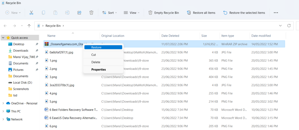 restore restore