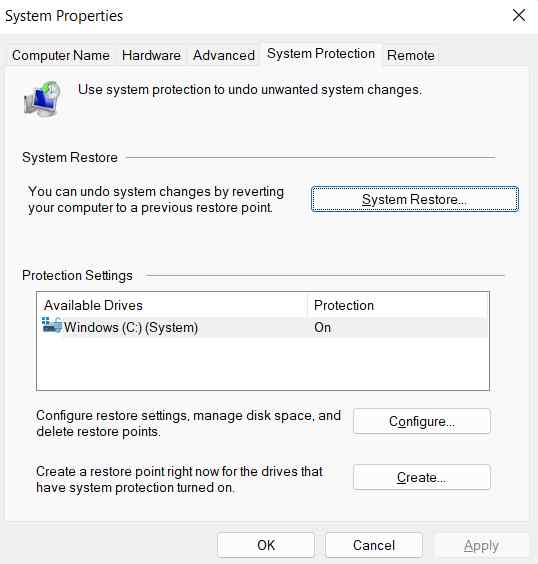 system-restore