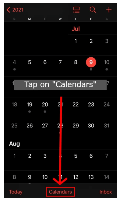 clear calendar virus iphone