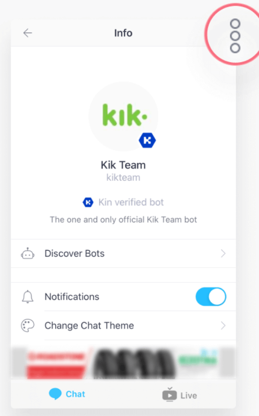 remove kik account