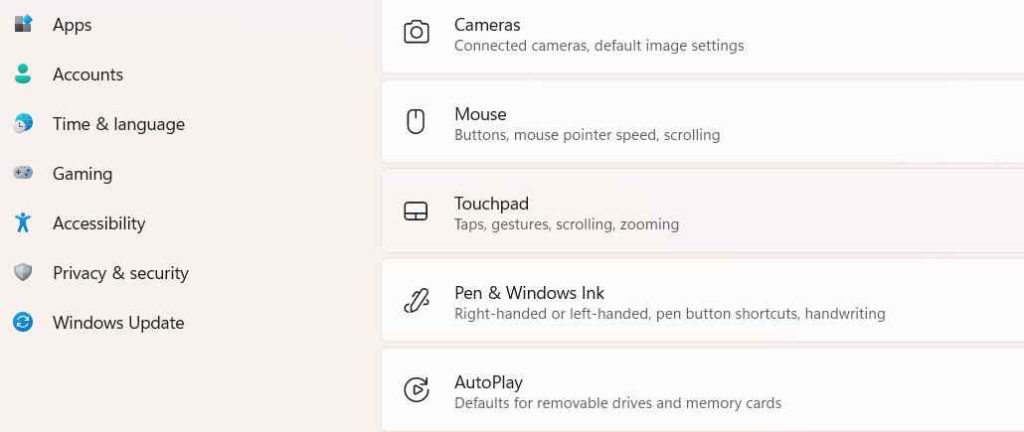 touchpad