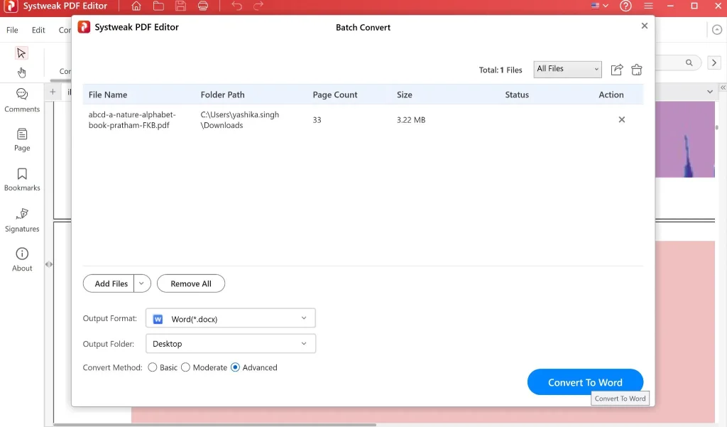 Convert PDF