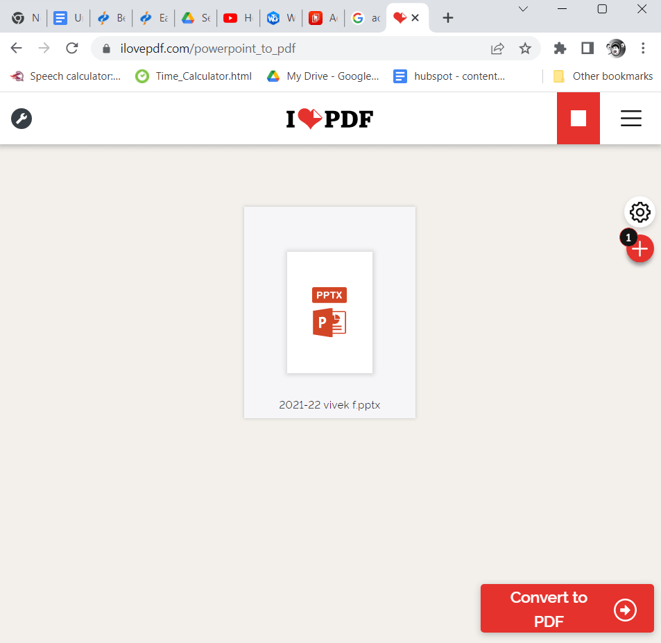 Convert PowerPoint to PDF