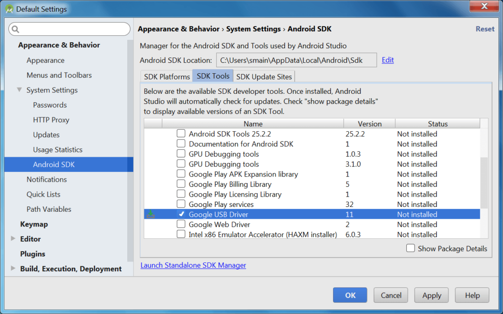 Google USB Driver
