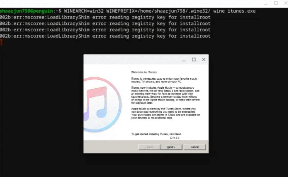 iTunes on Chromebook