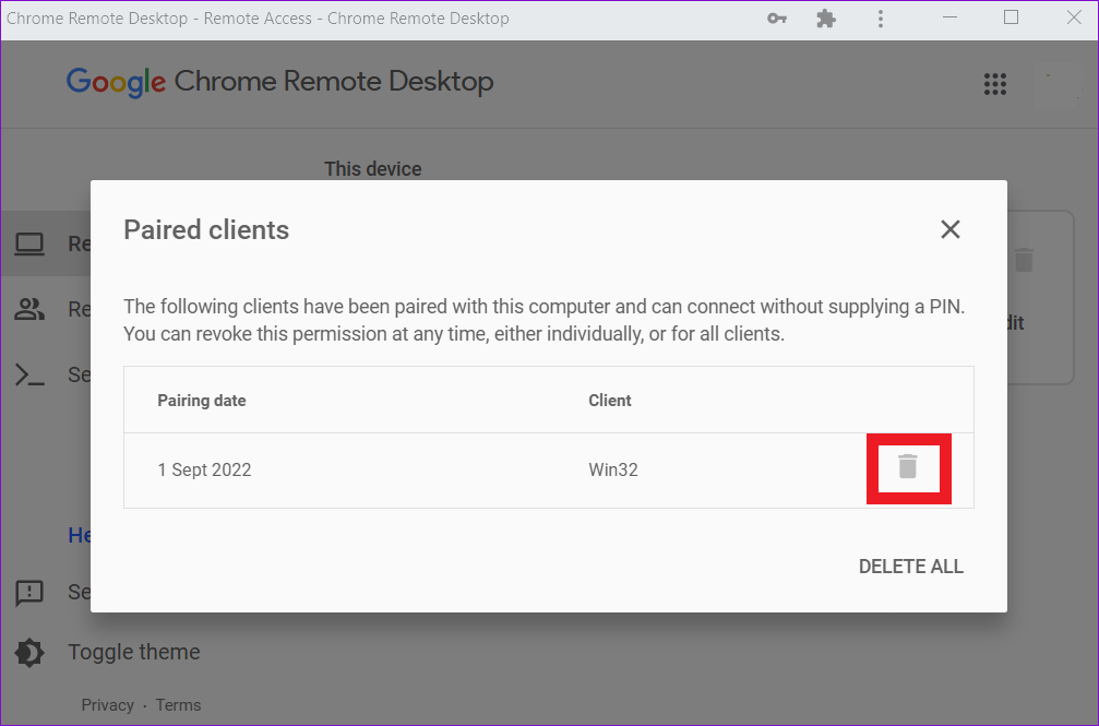 Chrome Remote Desktop not working