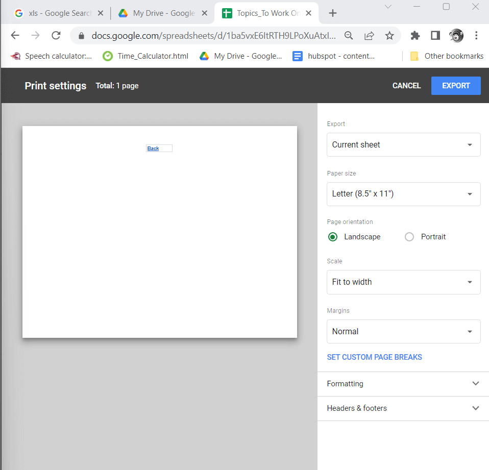Convert Excel Files to PDF
