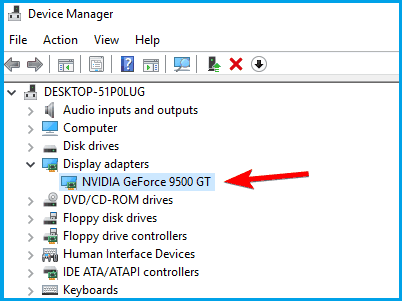 NVIDIA graphic card not detected