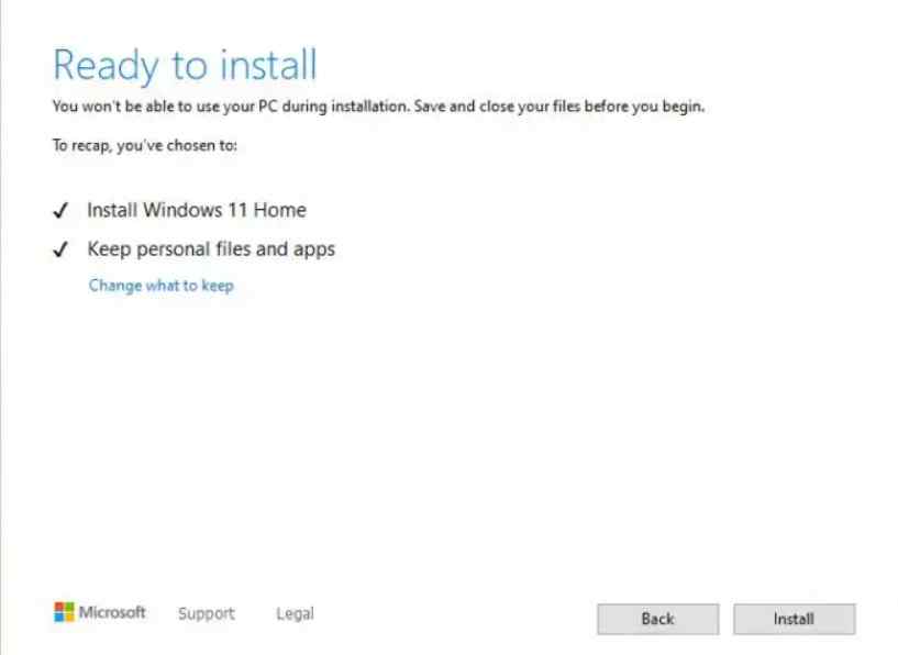 install