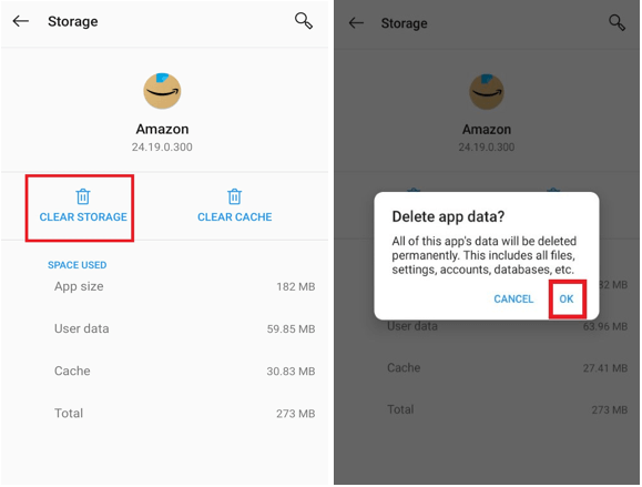 Amazon App CS11 Error in Your Android Smartphone