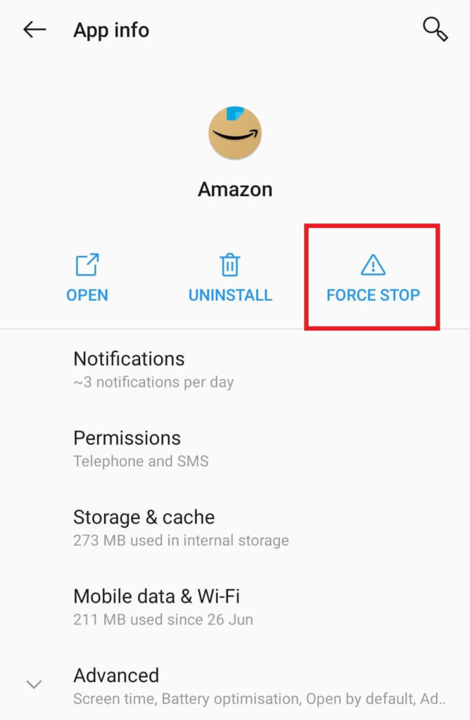 Amazon App CS11 Error