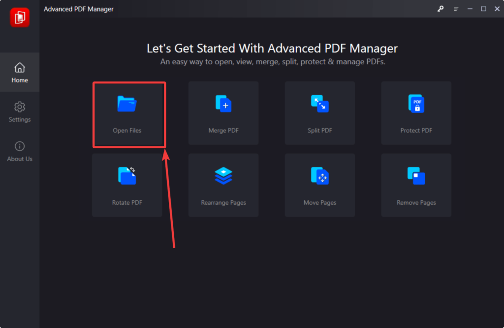 Open files
