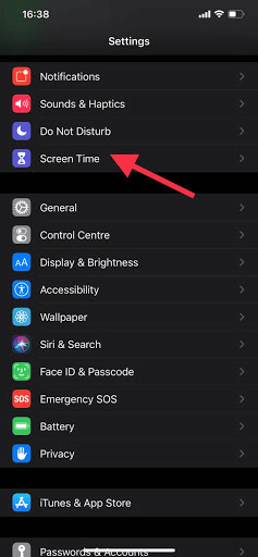 reset screen time passcode