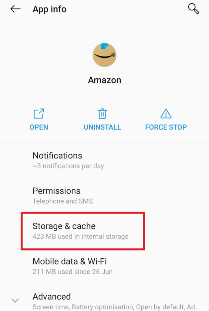Amazon App CS11 Error android