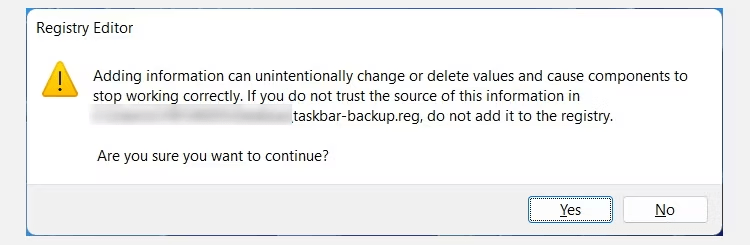 Taskbar folder