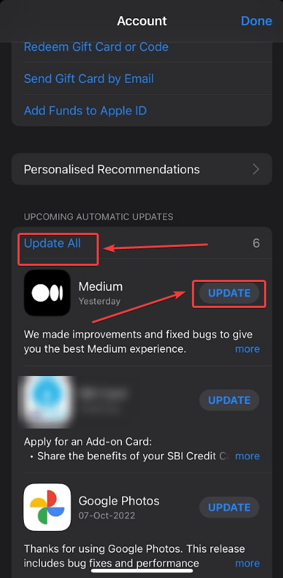Update