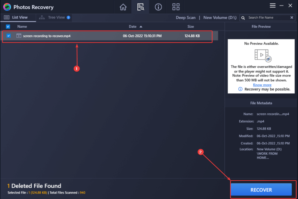 deleted screen recording recovery