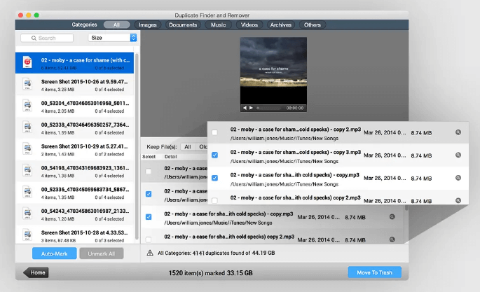 removing duplicates