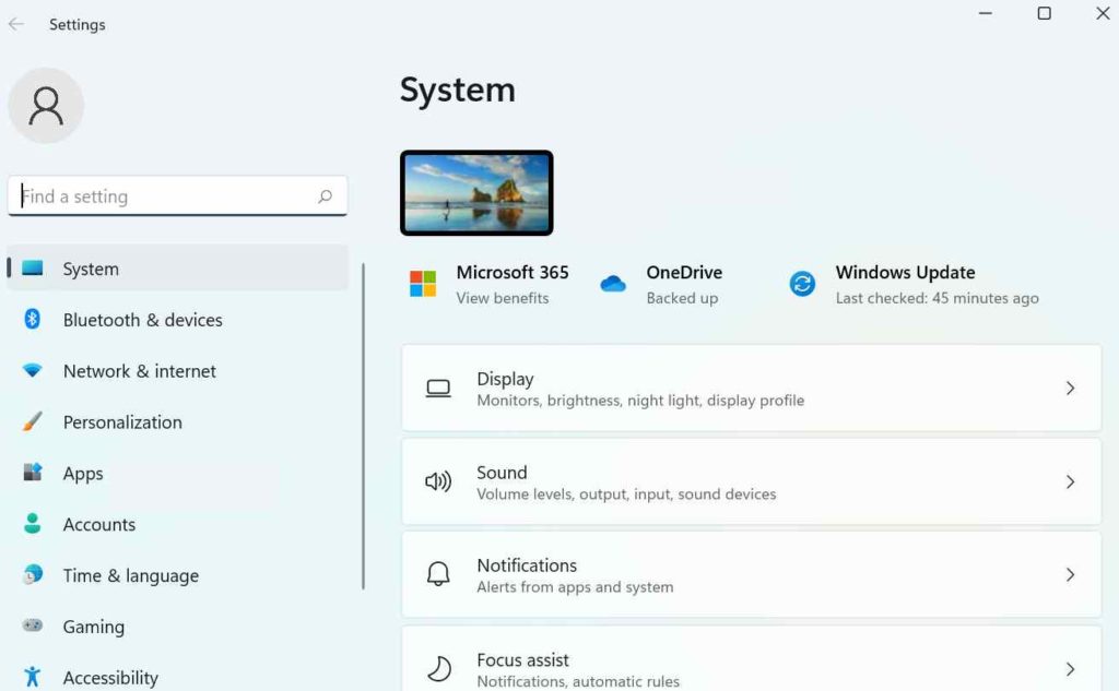 system