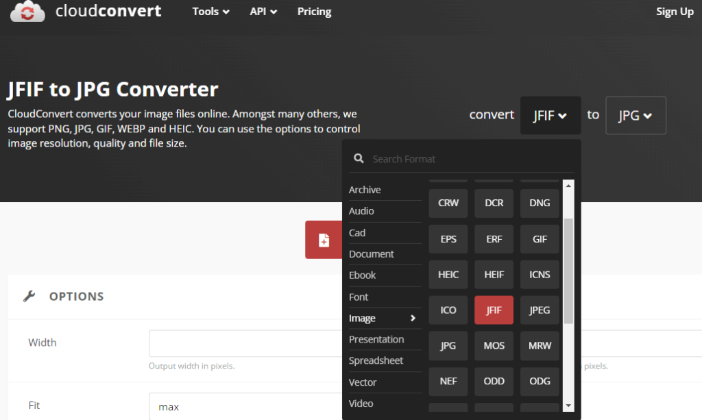 convert jfif file to jpg