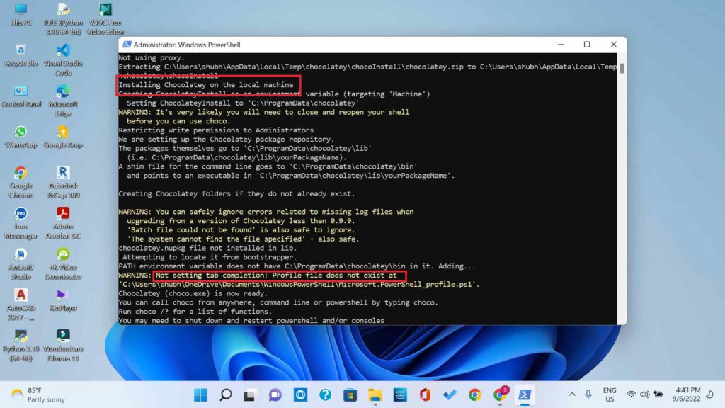 Install Apps from Command Prompt