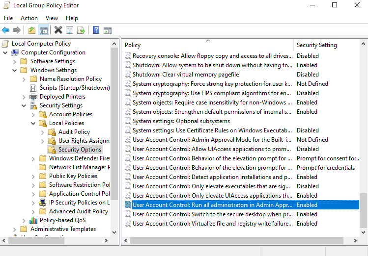 Remove User Account Control In Windows 11