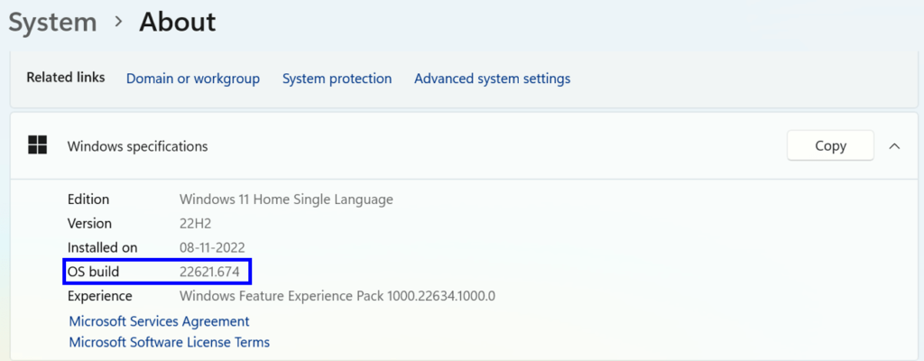 Settings