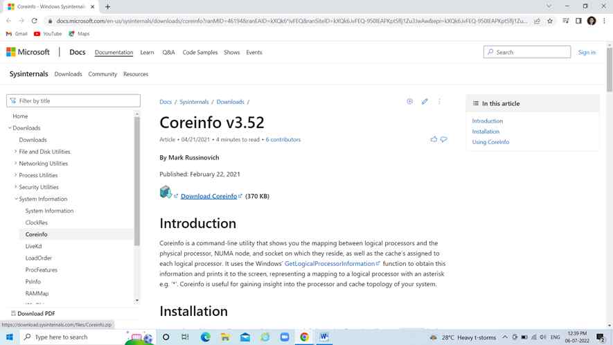 core-info